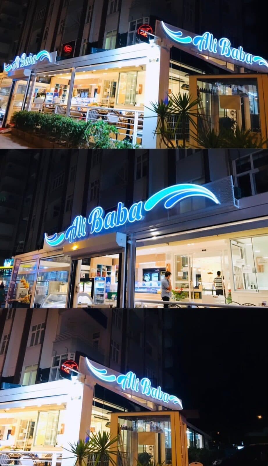 Ali Baba — Mavi Neon Cephe — Adana