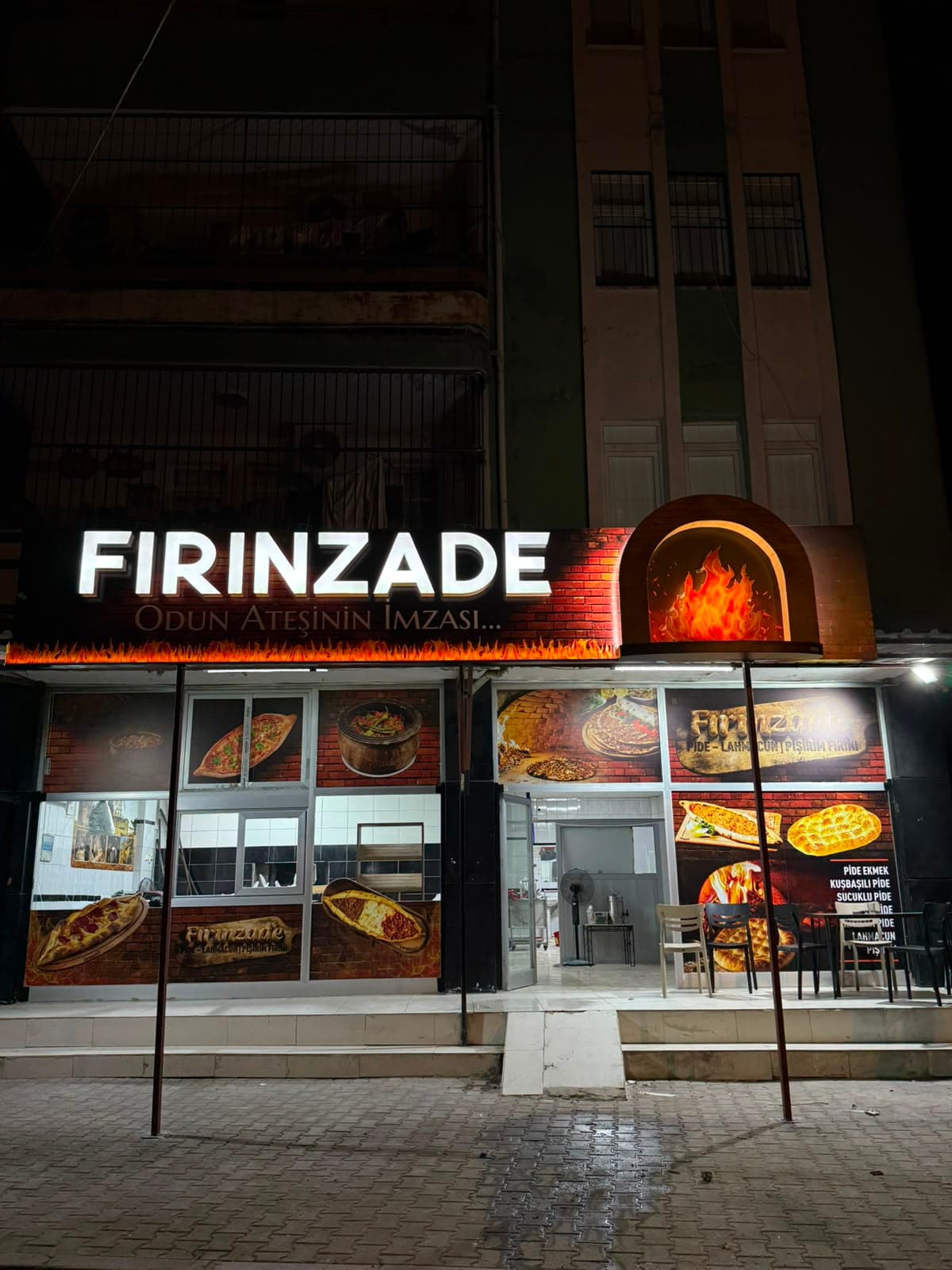 Fırınzade — Işıklı Kutu Harf + Cephe Baskı — Adana, Gürselpaşa