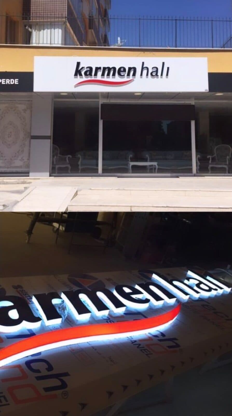 Karmen Halı — Işıklı Kutu Harf — Adana